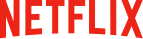Netflix logo in red.